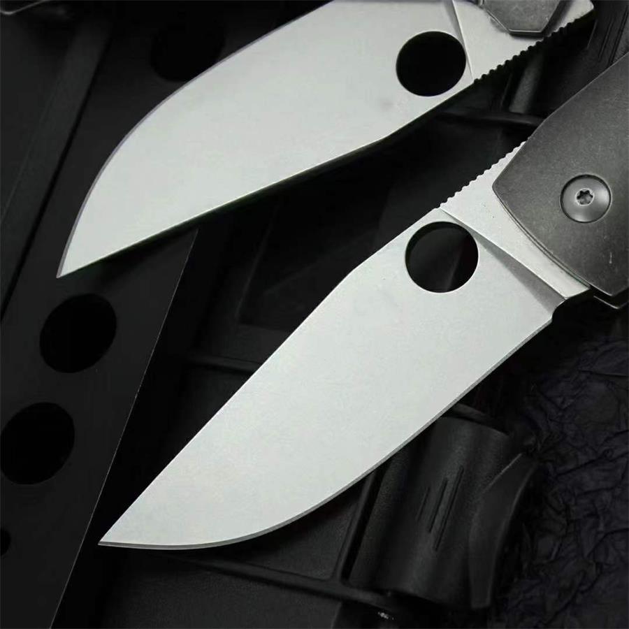 Titanium Alloy Handle Folding D2 Outdoor Pocket Tool
