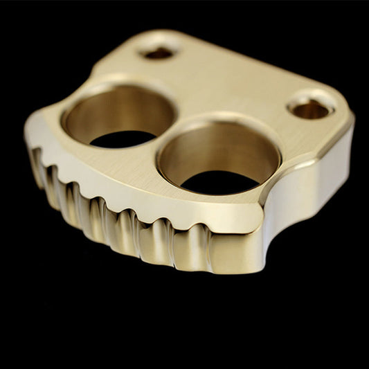 Mini Two Holes Brass Edc Portable Outdoor Easy Carry Tool