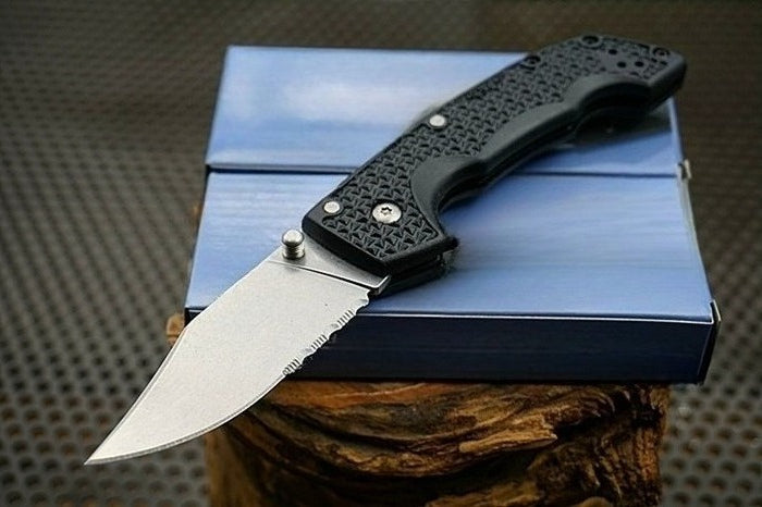 Black Fiberglass Reinforced Nylon Handle 420HC Outdoor Folding Tool
