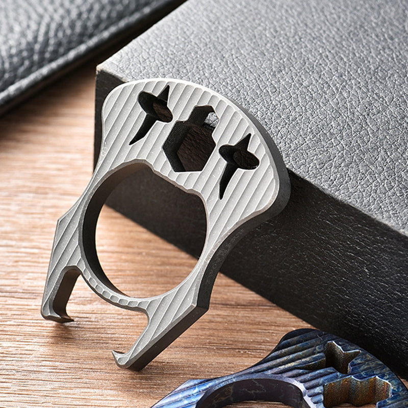 Mini Multifunctional Titanium Bottle Opening EDC Tool Hung on The Keyaccessoryr