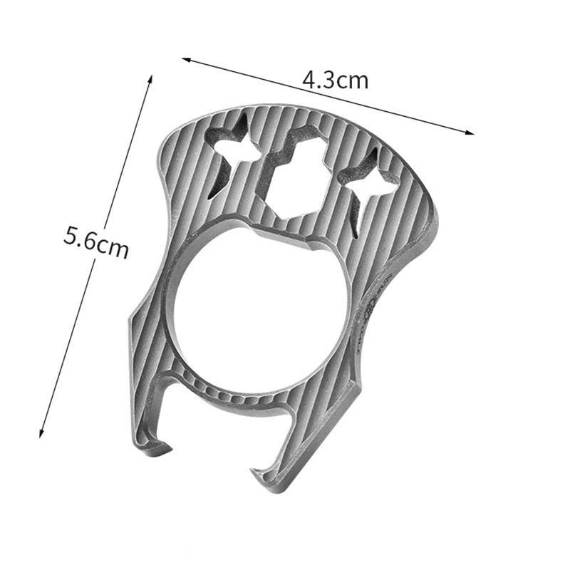 Mini Multifunctional Titanium Bottle Opening EDC Tool Hung on The Keyaccessoryr