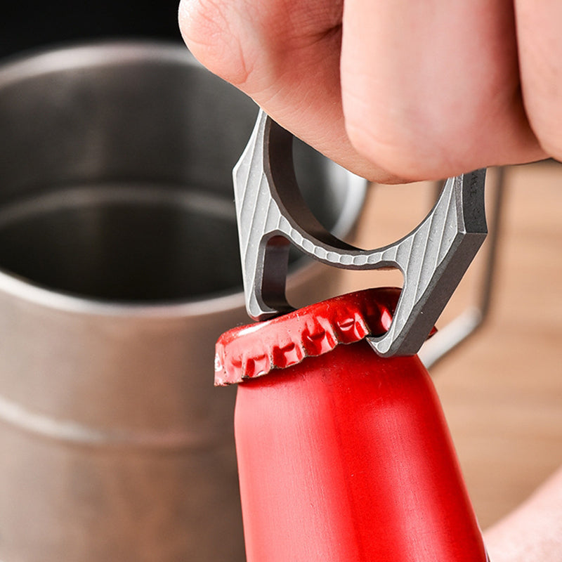 Mini Multifunctional Titanium Bottle Opening EDC Tool Hung on The Keyaccessoryr