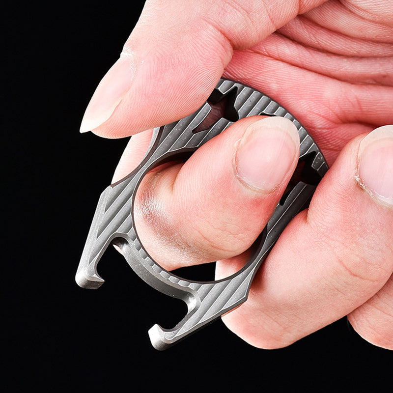 Mini Multifunctional Titanium Bottle Opening EDC Tool Hung on The Keyaccessoryr