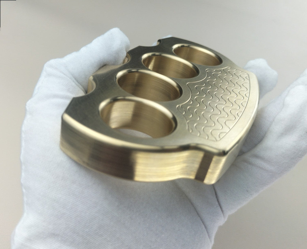 Brass Straight Wave Outdoor EDC Tools