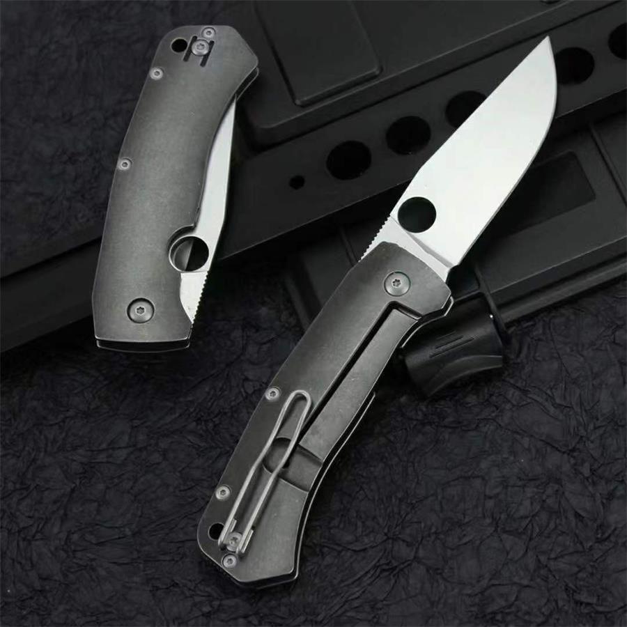 Titanium Alloy Handle Folding D2 Outdoor Pocket Tool