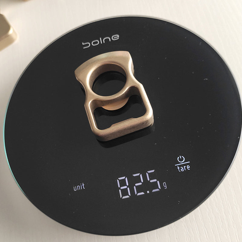 Round arc brass outdoor portable edc bottle opener