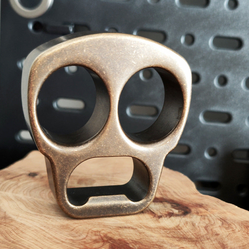 Skull Bottle Opening EDC Brass Outdoor Portable Tool