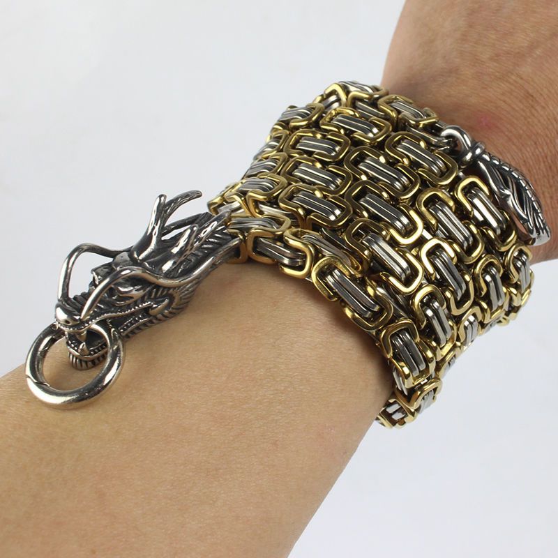 Adjustable and Removable Wrist Dragon Head Titanium accessoryr Decoration