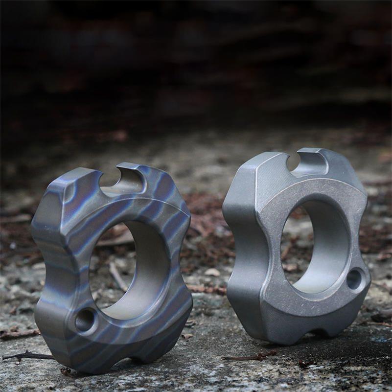 Mini Titanium Bottle Opener Portable Pendant Backpack Keychain