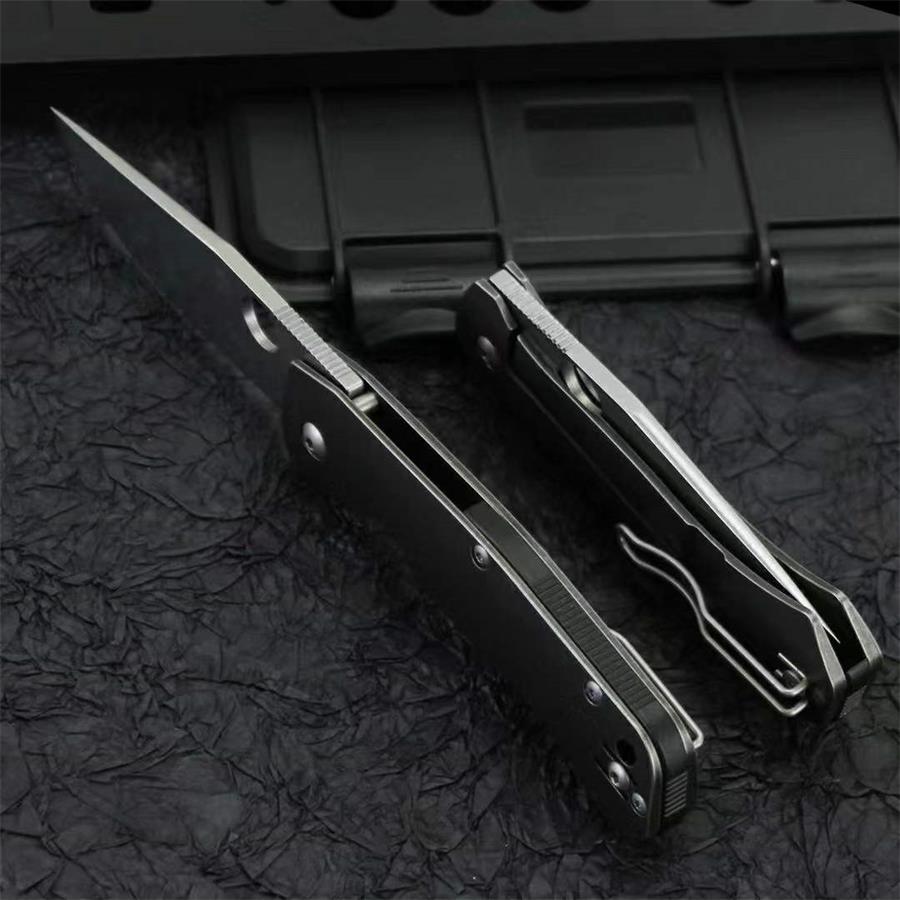 Titanium Alloy Handle Folding D2 Outdoor Pocket Tool