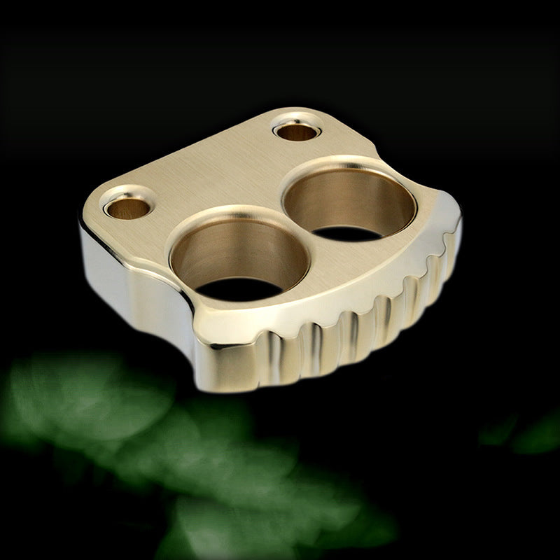 Mini Two Holes Brass Edc Portable Outdoor Easy Carry Tool