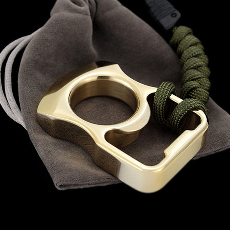 Round arc brass outdoor portable edc bottle opener