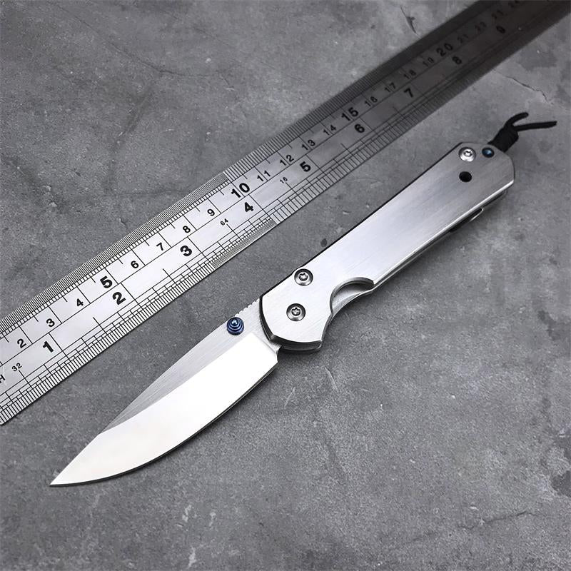 Outdoor Folding Silver EDC Tool with Polishing Surface