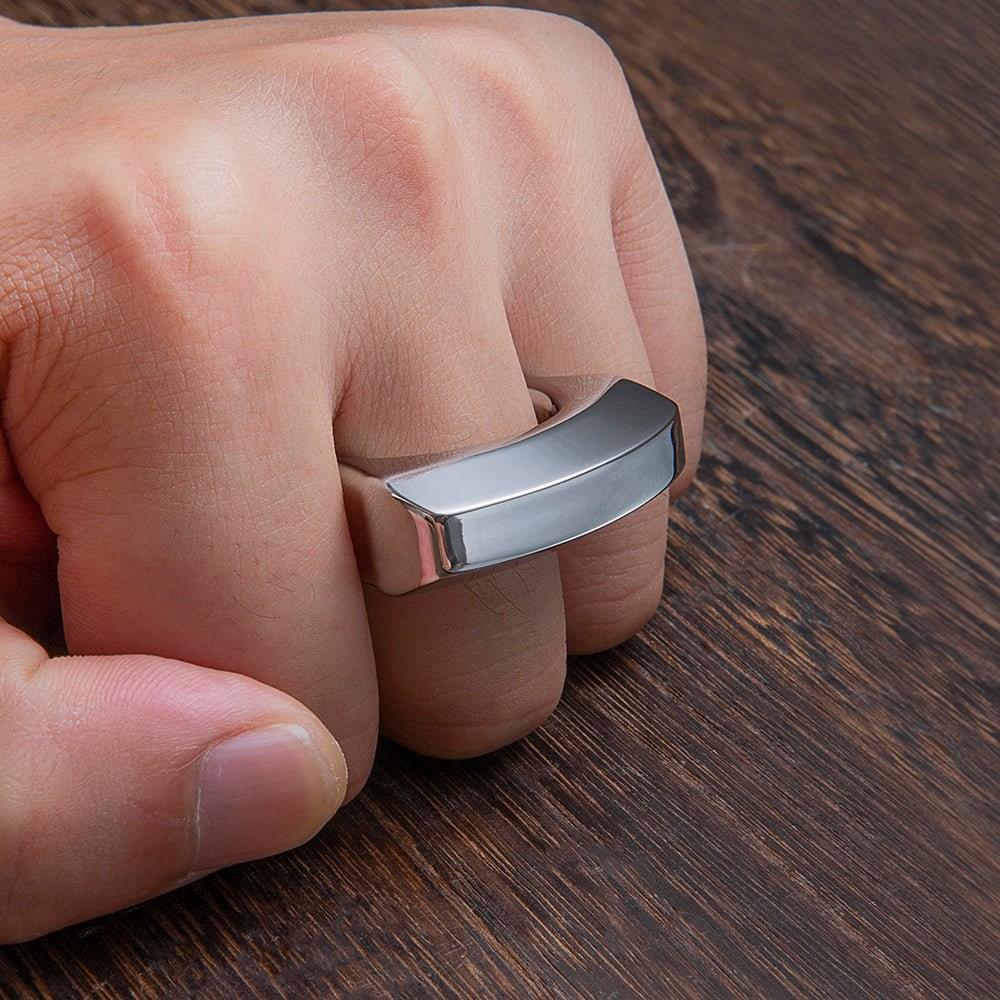 Full 304 Stainless Steel EDC Ring Bottle Opener Multi Tool
