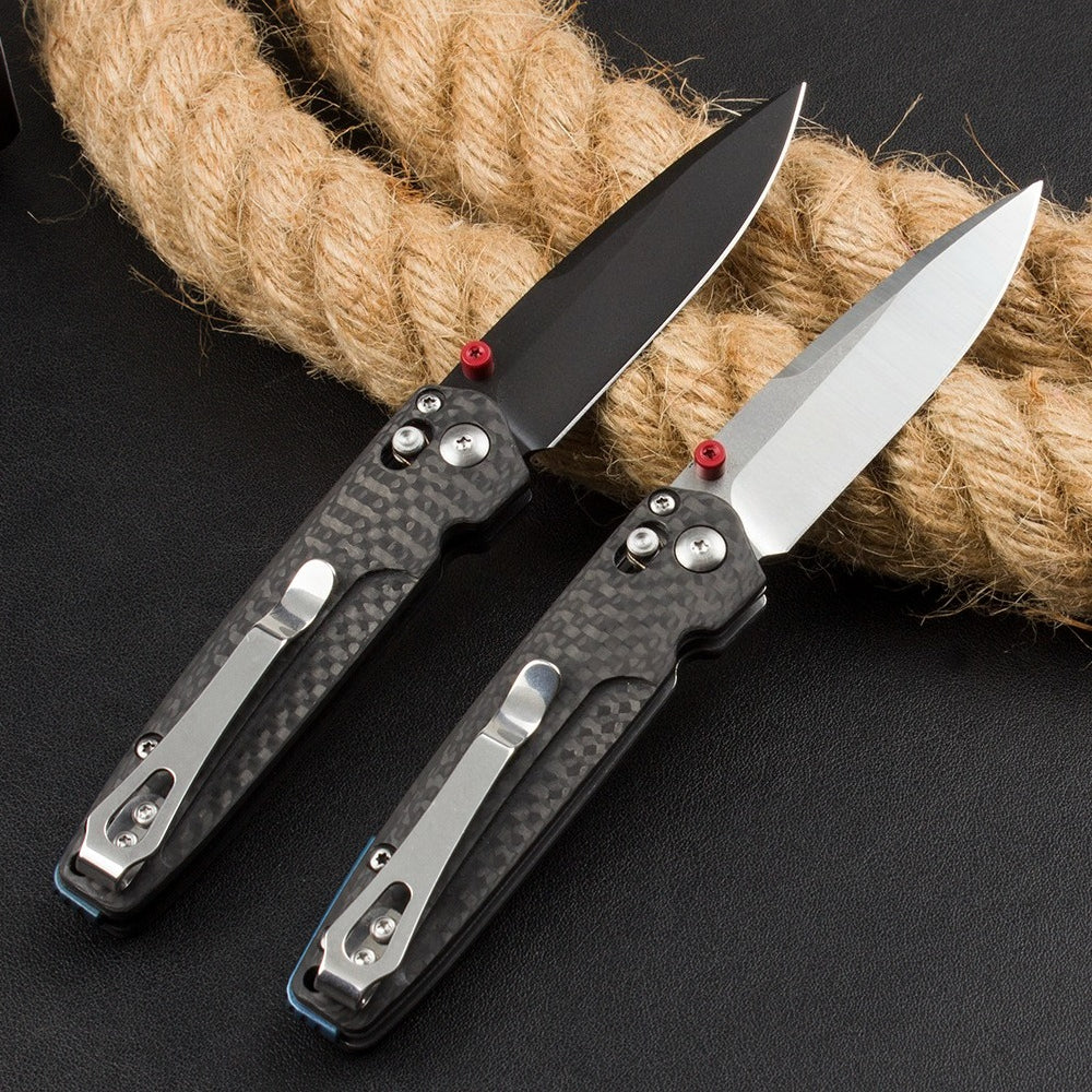 BM485 Carbon Fiber Handle D2 Outdoor Folding Tool