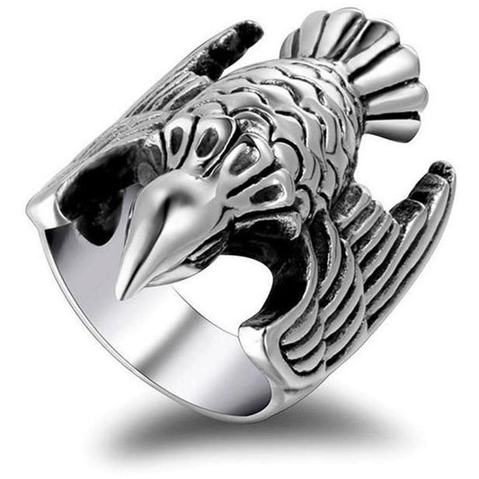 Silver Eagle Full Stainless Steel Self Defense Ring Jewelry - Tacsafeworld EDC Gadgets