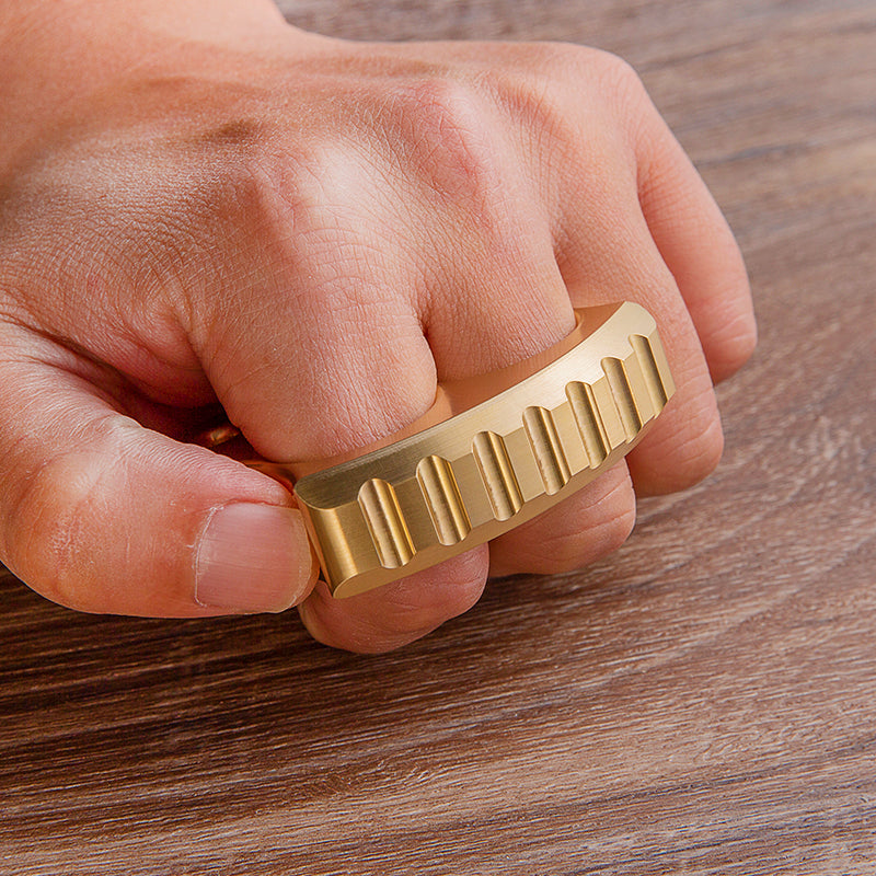 Afrankart DFK 2 Finger Brass Knuckles Knuckle Duster -Tacsafeworld EDC Gadgets